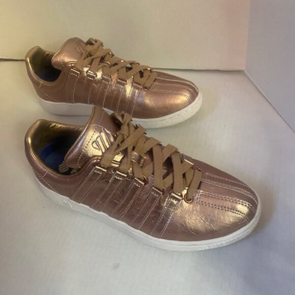 K-Swiss Women's Classic VN sneakers in a rose gold/pink metallic, size 8.5 - Picture 3 of 7